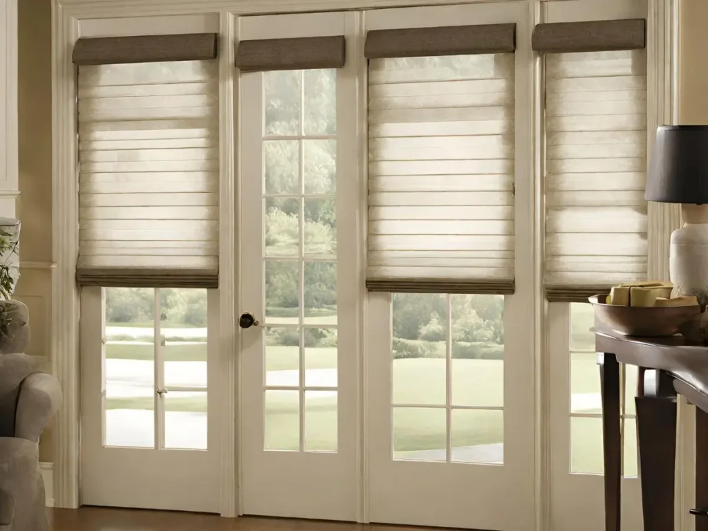 Roman Shades for Flawless French Door Fit